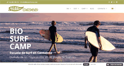 Desktop Screenshot of biosurfcamp.com